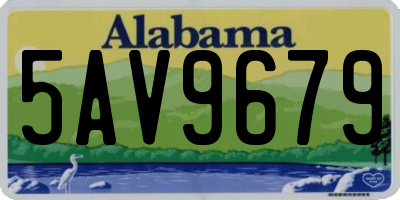 AL license plate 5AV9679