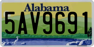 AL license plate 5AV9691