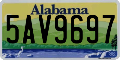 AL license plate 5AV9697
