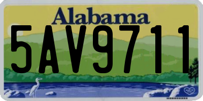 AL license plate 5AV9711