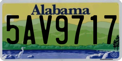 AL license plate 5AV9717