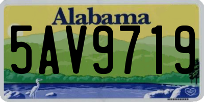 AL license plate 5AV9719