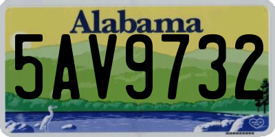 AL license plate 5AV9732