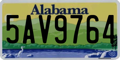 AL license plate 5AV9764