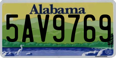 AL license plate 5AV9769
