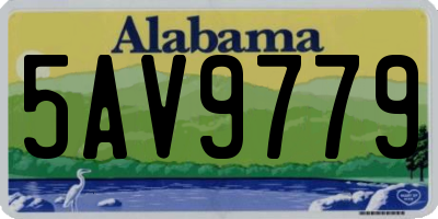 AL license plate 5AV9779