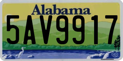 AL license plate 5AV9917