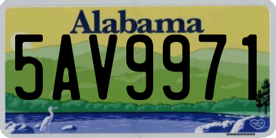 AL license plate 5AV9971