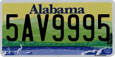 AL license plate 5AV9995