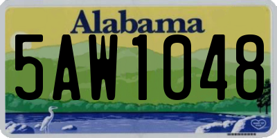 AL license plate 5AW1048
