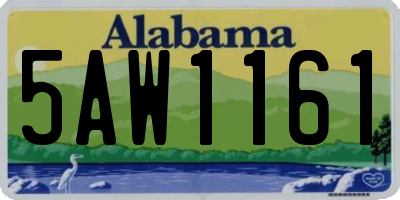 AL license plate 5AW1161