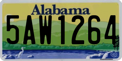 AL license plate 5AW1264
