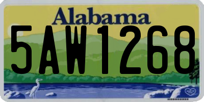 AL license plate 5AW1268