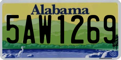 AL license plate 5AW1269