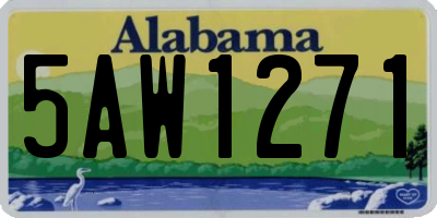 AL license plate 5AW1271