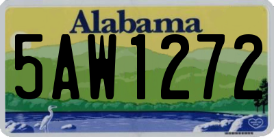 AL license plate 5AW1272