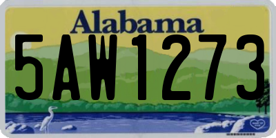 AL license plate 5AW1273