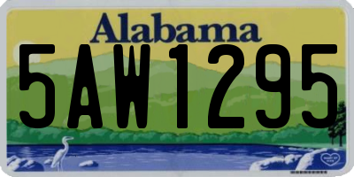 AL license plate 5AW1295