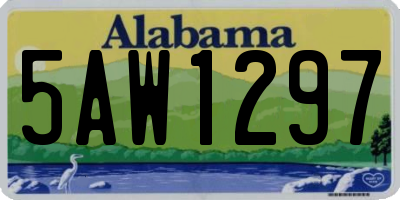 AL license plate 5AW1297