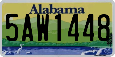 AL license plate 5AW1448
