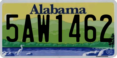 AL license plate 5AW1462