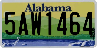 AL license plate 5AW1464