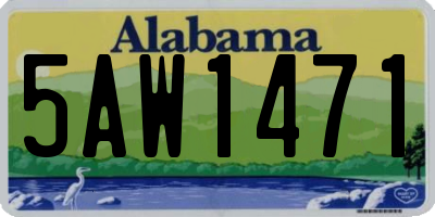 AL license plate 5AW1471
