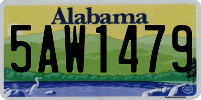 AL license plate 5AW1479