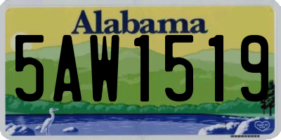 AL license plate 5AW1519