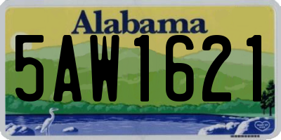 AL license plate 5AW1621