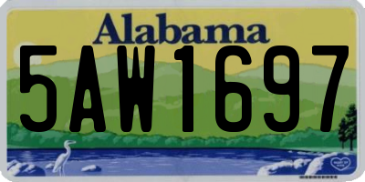 AL license plate 5AW1697