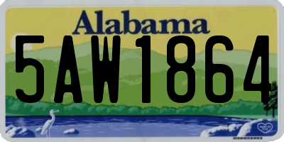 AL license plate 5AW1864