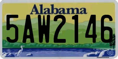 AL license plate 5AW2146