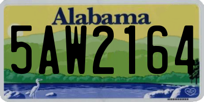 AL license plate 5AW2164