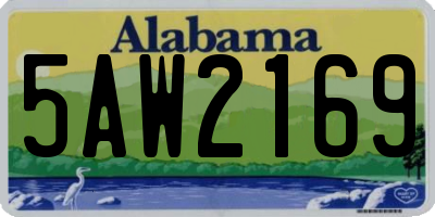 AL license plate 5AW2169