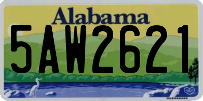 AL license plate 5AW2621