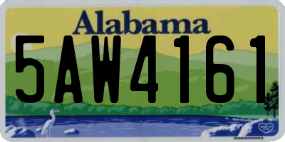AL license plate 5AW4161