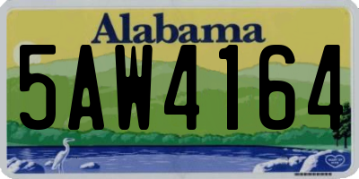AL license plate 5AW4164