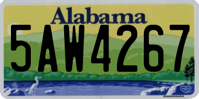 AL license plate 5AW4267