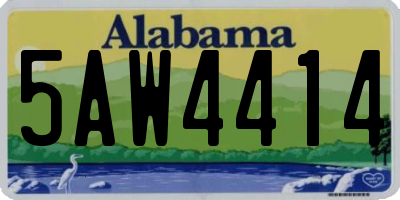 AL license plate 5AW4414