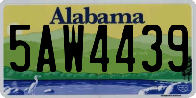 AL license plate 5AW4439