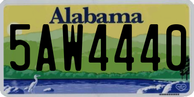 AL license plate 5AW4440