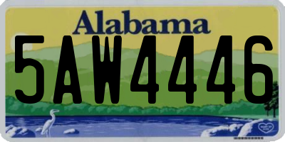 AL license plate 5AW4446
