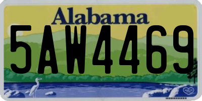 AL license plate 5AW4469