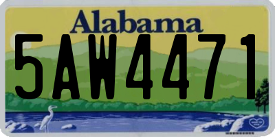 AL license plate 5AW4471