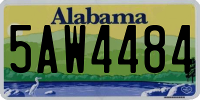 AL license plate 5AW4484