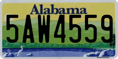 AL license plate 5AW4559
