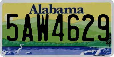 AL license plate 5AW4629