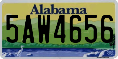 AL license plate 5AW4656