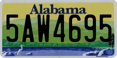 AL license plate 5AW4695